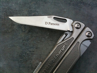gravierter Leatherman